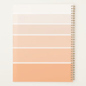 Kleurenblokken Peach Fuzz | Elegante naam Planner (Achterkant)