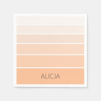 Kleurenblokken Peach Fuzz | Elegante naam Servet