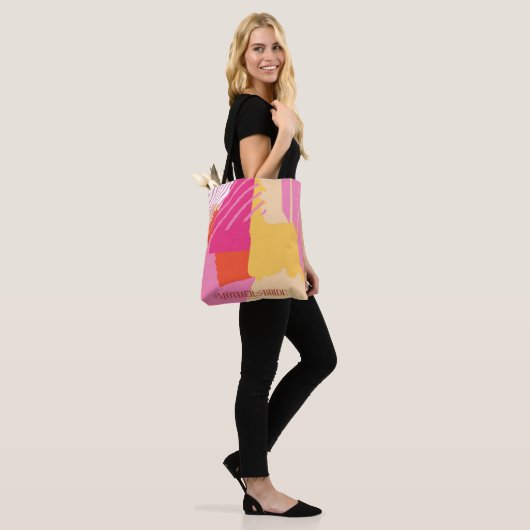 Kleurenblokmoeder van de Bride Summer ID740 Tote Bag (Op model)