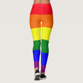 Kleurenblokpatroon Pride kleuren Leggings (Achterkant)