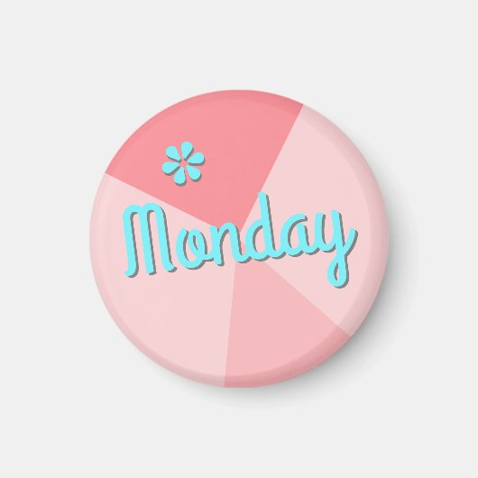 Kleurenblokplanner Retro Magneet (Voorkant)