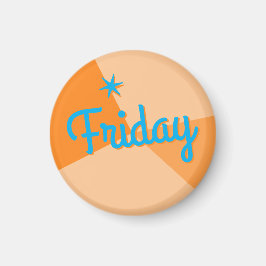 Kleurenblokplanner Retro Magneet