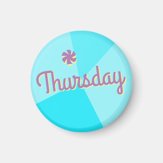 Kleurenblokplanner Retro Magneet (Voorkant)