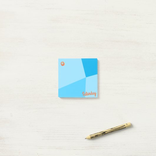 Kleurenblokplanner Retro Post-it® Notes (Op bureau)