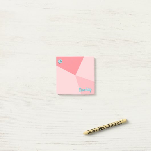 Kleurenblokplanner Retro Post-it® Notes (Op bureau)