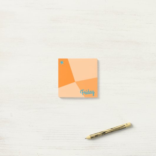 Kleurenblokplanner Retro Post-it® Notes (Op bureau)