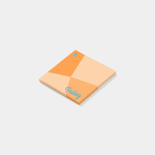 Kleurenblokplanner Retro Post-it® Notes (Schuin)