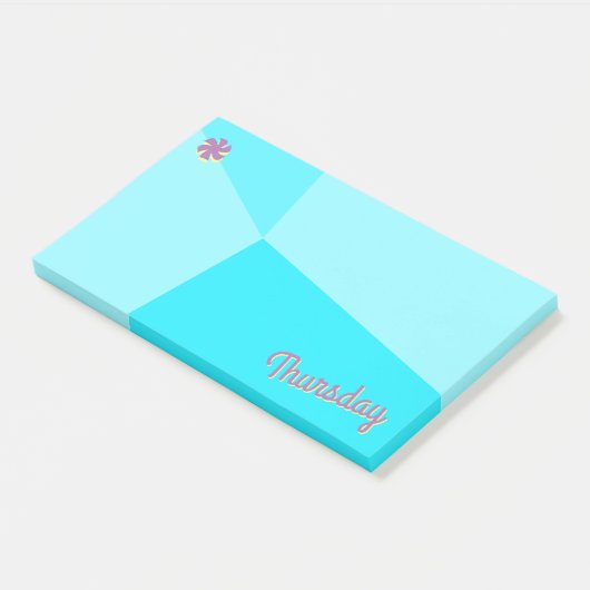 Kleurenblokplanner Retro Post-it® Notes (Schuin)