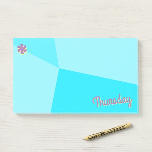 Kleurenblokplanner Retro Post-it® Notes (Op bureau)