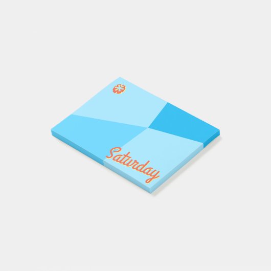 Kleurenblokplanner Retro Post-it® Notes (Schuin)