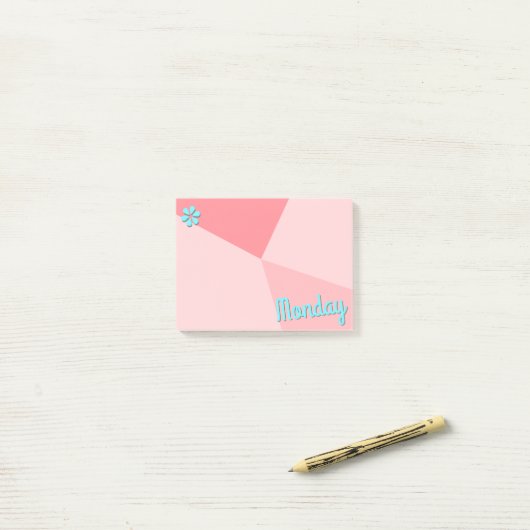 Kleurenblokplanner Retro Post-it® Notes (Op bureau)