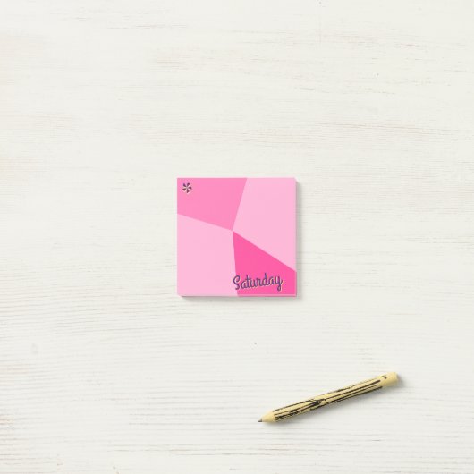 Kleurenblokplanner Retro Post-it® Notes (Op bureau)