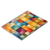Kleurenblokraster Abstracte kunst Notitieboek (Linkerzijde)