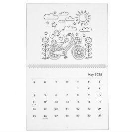 Kleurenboek Kalender met Mooie Kinderen