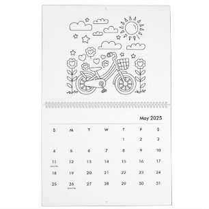 Kleurenboek Kalender met Mooie Kinderen