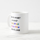 kleurenboekfan, fervent koffiemok (Voorkant links)