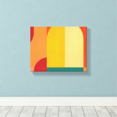 Kleurenbogen Canvas Afdruk (Insitu (Houten vloer))