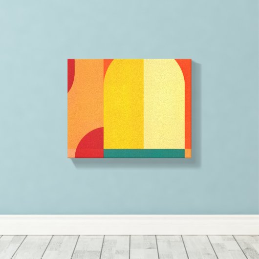 Kleurenbogen Canvas Afdruk (Insitu (Houten vloer))