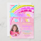 Kleurenboog van plezier met plaatje kaart (Voorkant)