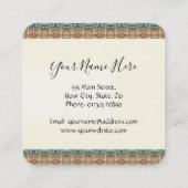 Kleurenboom Vierkante Visitekaartje (Achterkant)