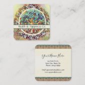 Kleurenboom Vierkante Visitekaartje (Voorkant / Achterkant)