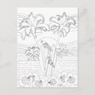 Kleurenborden voor volwassenen Briefkaart
