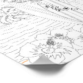 Kleurenborden voor volwassenen Poster (Hoek)