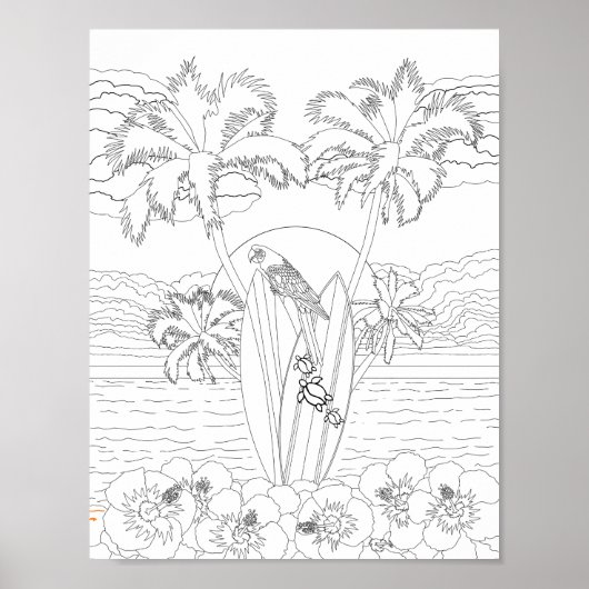 Kleurenborden voor volwassenen Poster (Voorkant)