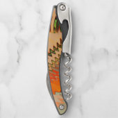 Kleurenbreuk met het effect van de zg of golf kurkentrekker (Achterkant)