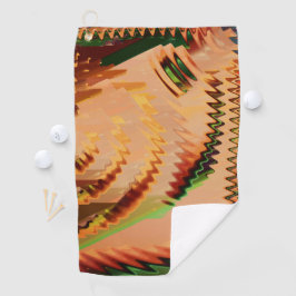 Kleurenbreuk met zgn. golf- of golfeffect-golfhand golfhanddoek