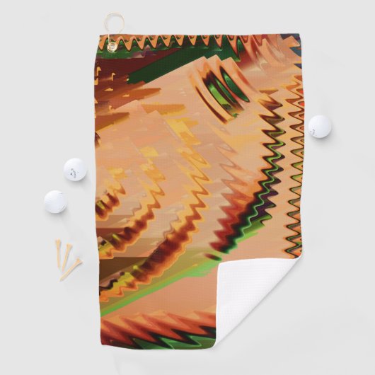 Kleurenbreuk met zgn. golf- of golfeffect-golfhand golfhanddoek (Insitu)