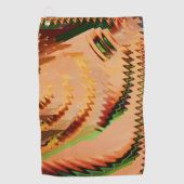 Kleurenbreuk met zgn. golf- of golfeffect-golfhand golfhanddoek (Voorkant)