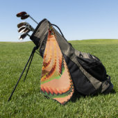 Kleurenbreuk met zgn. golf- of golfeffect-golfhand golfhanddoek (Groen)
