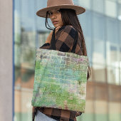 Kleurenbrick-wandafdrukken Tote Bag