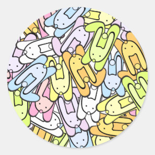 kleurenbundels ronde sticker