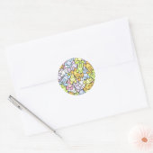 kleurenbundels ronde sticker (Envelop)