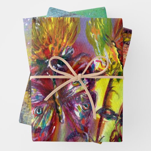 KLEURENBUTTERFLIES, SPRINGSTROMEN, ZWEEFSELS INPAKPAPIER VEL (In situ)