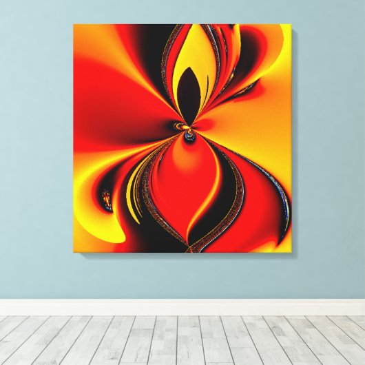 Kleurencanvas afdrukken Enkelvoudig tot viervoudig (Insitu (Houten vloer))