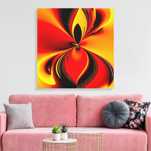 Kleurencanvas afdrukken Enkelvoudig tot viervoudig (Insitu (Woonkamer))