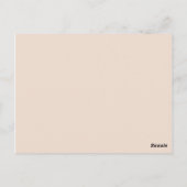 kleurenchampagne roze briefkaart (Achterkant)