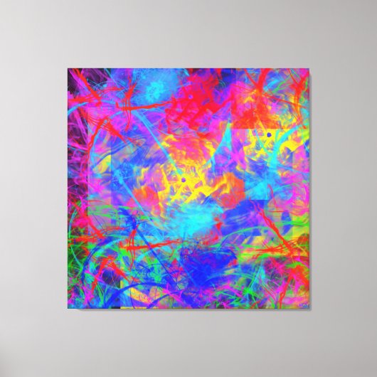 Kleurenchaos Canvas Afdruk (Voorkant)