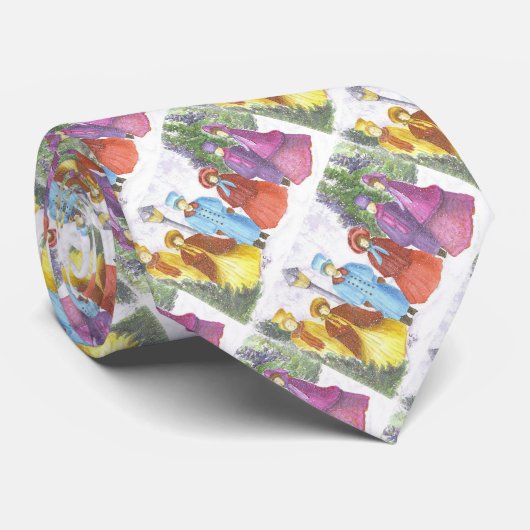 KLEURENCHRISTMASCAROLEN STROPDAS (Opgerold)