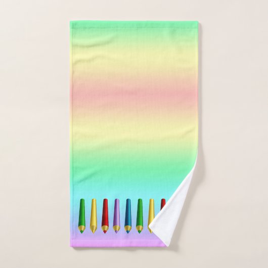 Kleurencils Bad Handdoek (Handdoek)