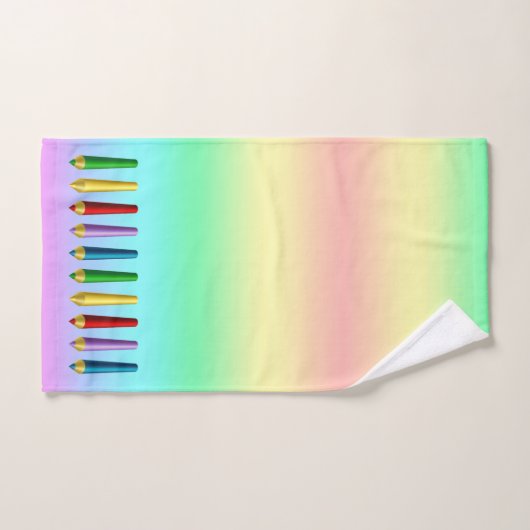 Kleurencils Bad Handdoek (Handdoek)