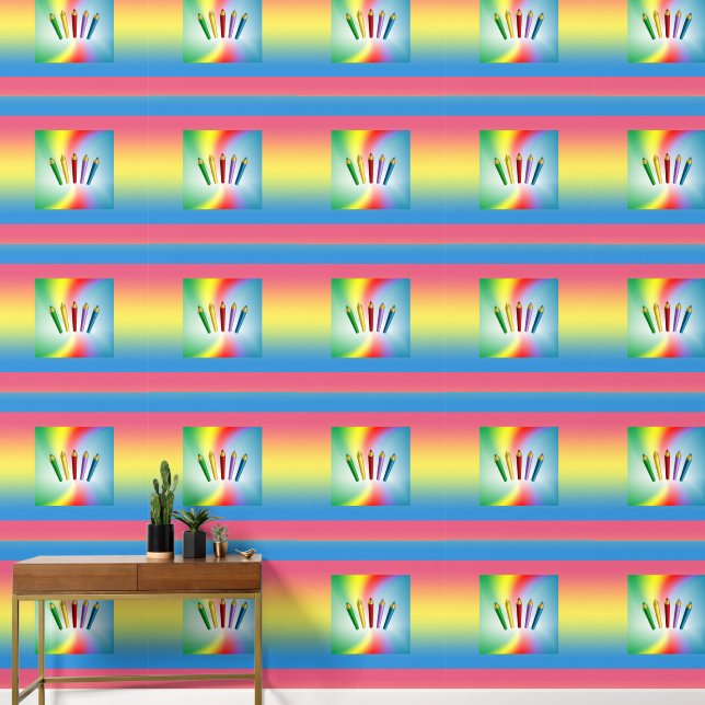 Kleurencils Behang (Hal)