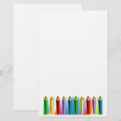Kleurencils Briefpapier (Voorkant / Achterkant)