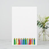 Kleurencils Briefpapier (Staand voorkant)