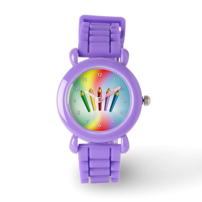 Kleurencils Horloge (Voorkant)