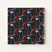 Kleurencils Stationair gepersonaliseerd Kind ketch Notitieboek (Achterkant)