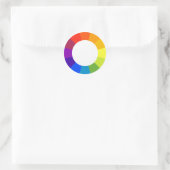 Kleurencirkel Ronde Sticker (Tas)